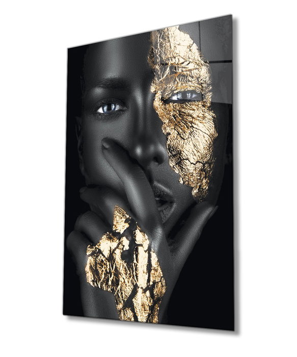 Wallity Pintura de Vidrio Templado Decorativo Multicolor 46 x 72 cm
